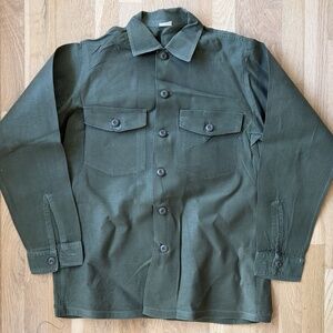 Vintage Men's OG-107 Military Shirt 15.5 x 33